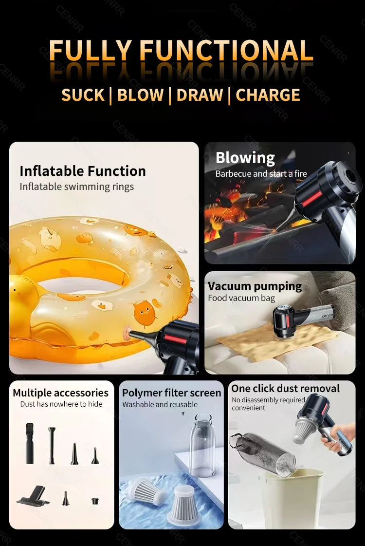 Optimized Title (shorter & high-converting):
“CENRR 998000PA Handheld Cordless Car & Home Vacuum Cleaner – Powerful 2-in-1 Blower”