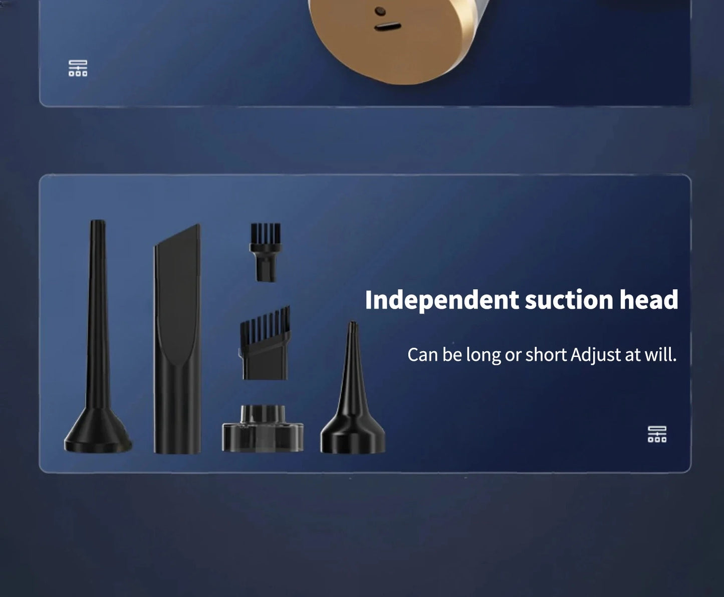 CENRR 98000PA Car Vacuum Cleaner Portable Wireless Cleaner Powerful Strong Suction Handheld Cleaning Machine for Home Appliance